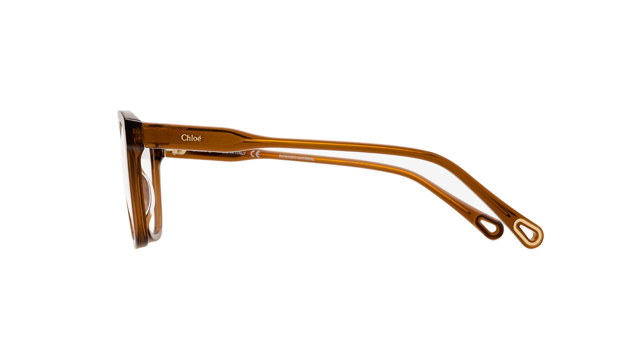 Paire de lunettes de vue Chloe Ch0084o couleur or rose - Côté droit - Doyle
