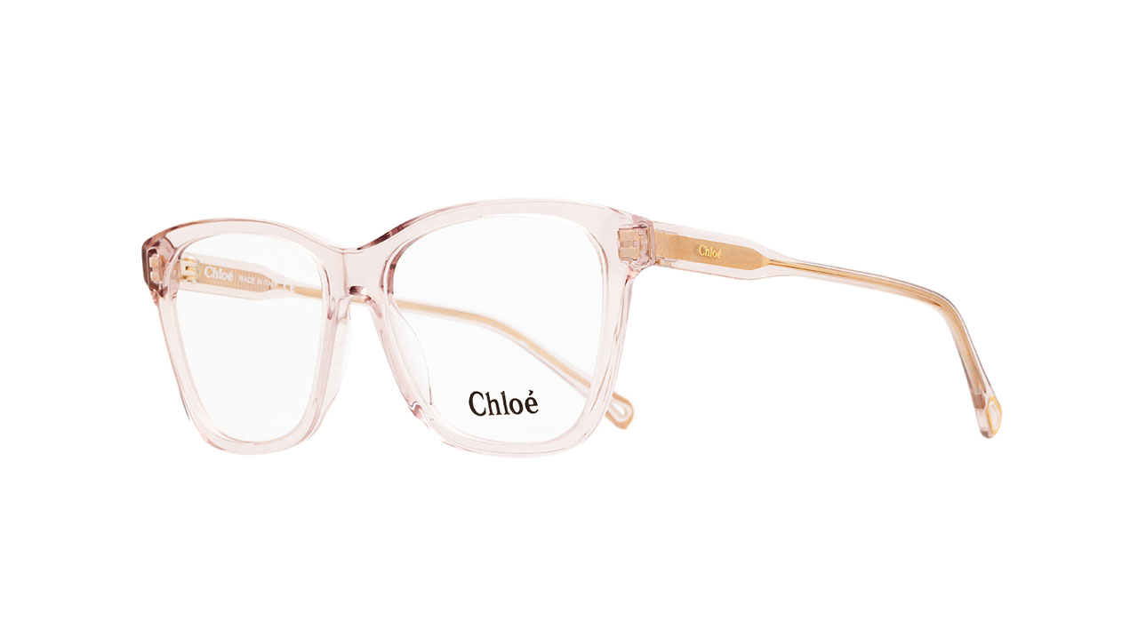 Paire de lunettes de vue Chloe Ch0084o couleur rose - Côté à angle - Doyle