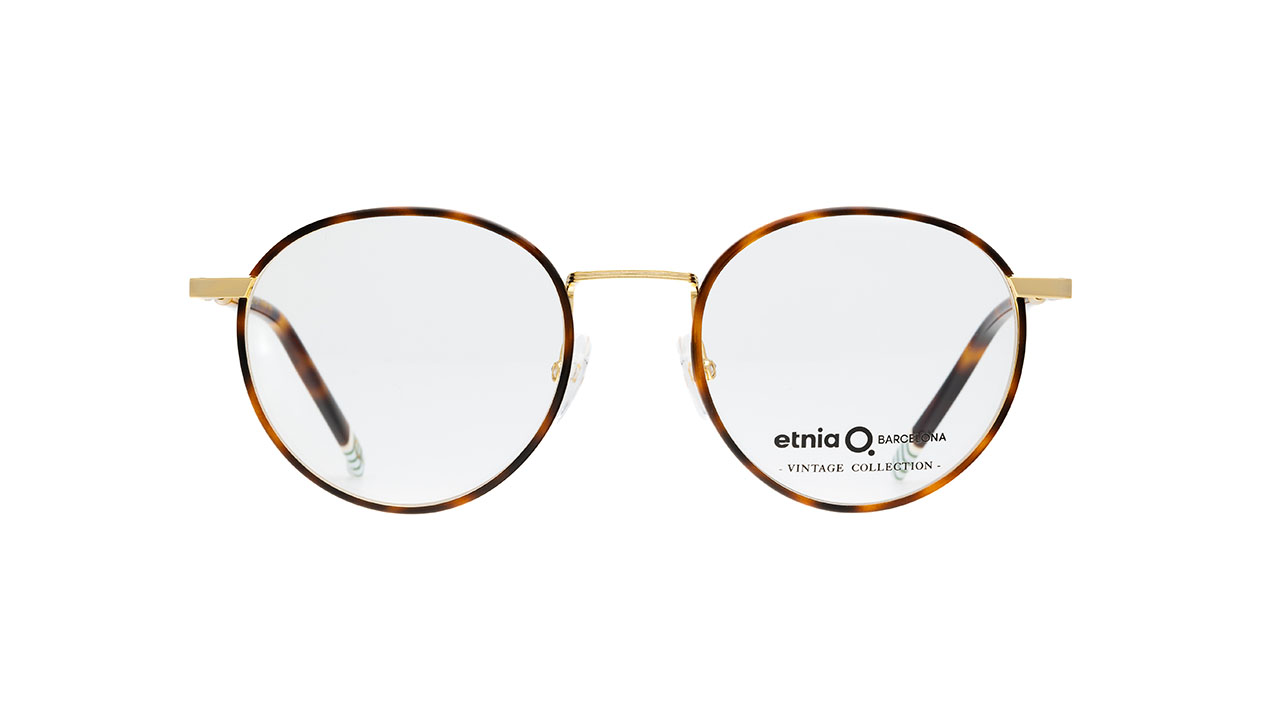 Paire de lunettes de vue Etnia-vintage Llafranch couleur havane or - Doyle