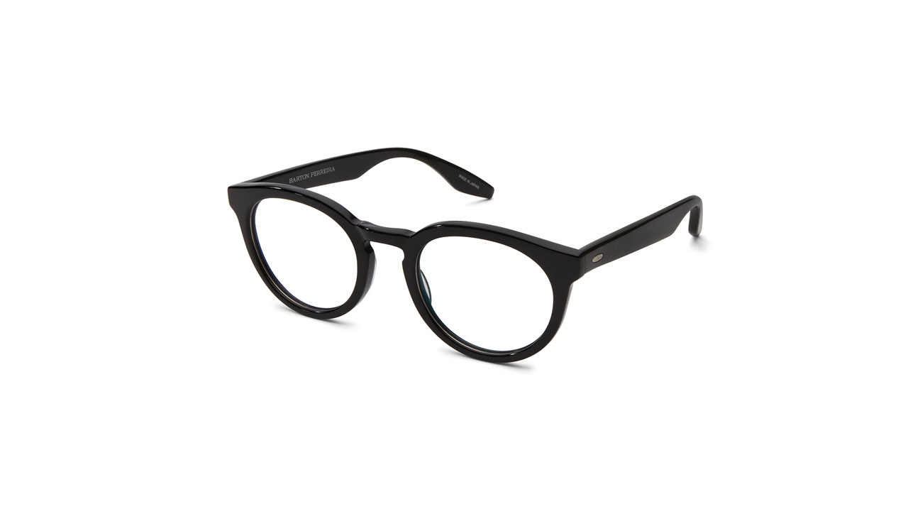 Paire de lunettes de vue Barton-perreira Rourke couleur noir - Côté à angle - Doyle