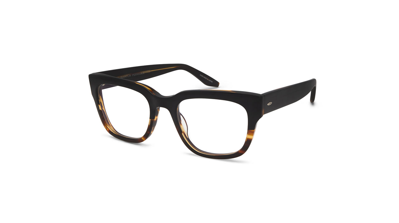 Paire de lunettes de vue Barton-perreira Stax couleur brun - Côté à angle - Doyle