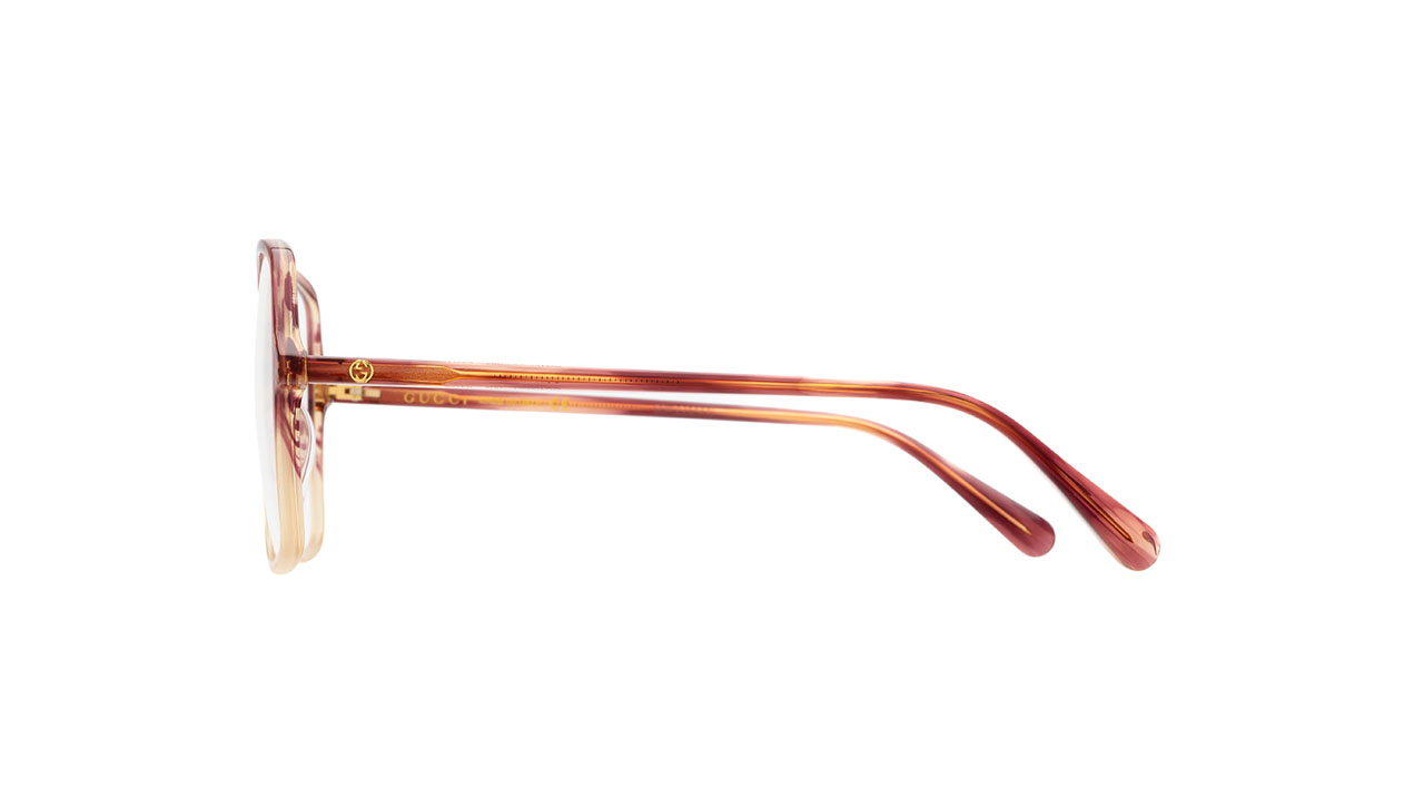 Paire de lunettes de vue Gucci Gg1003o couleur mauve - Côté droit - Doyle