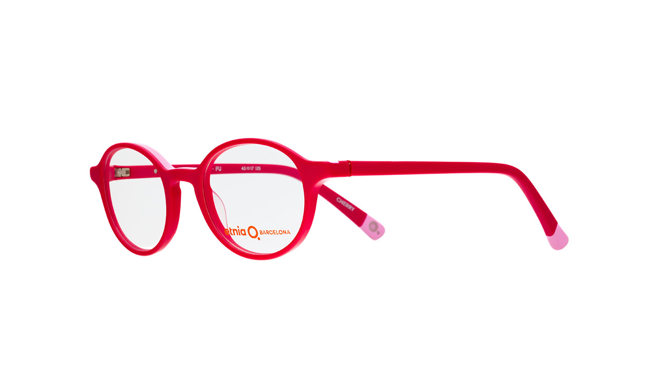 Paire de lunettes de vue Etnia-junior Dixie sorbet couleur rose - Côté à angle - Doyle