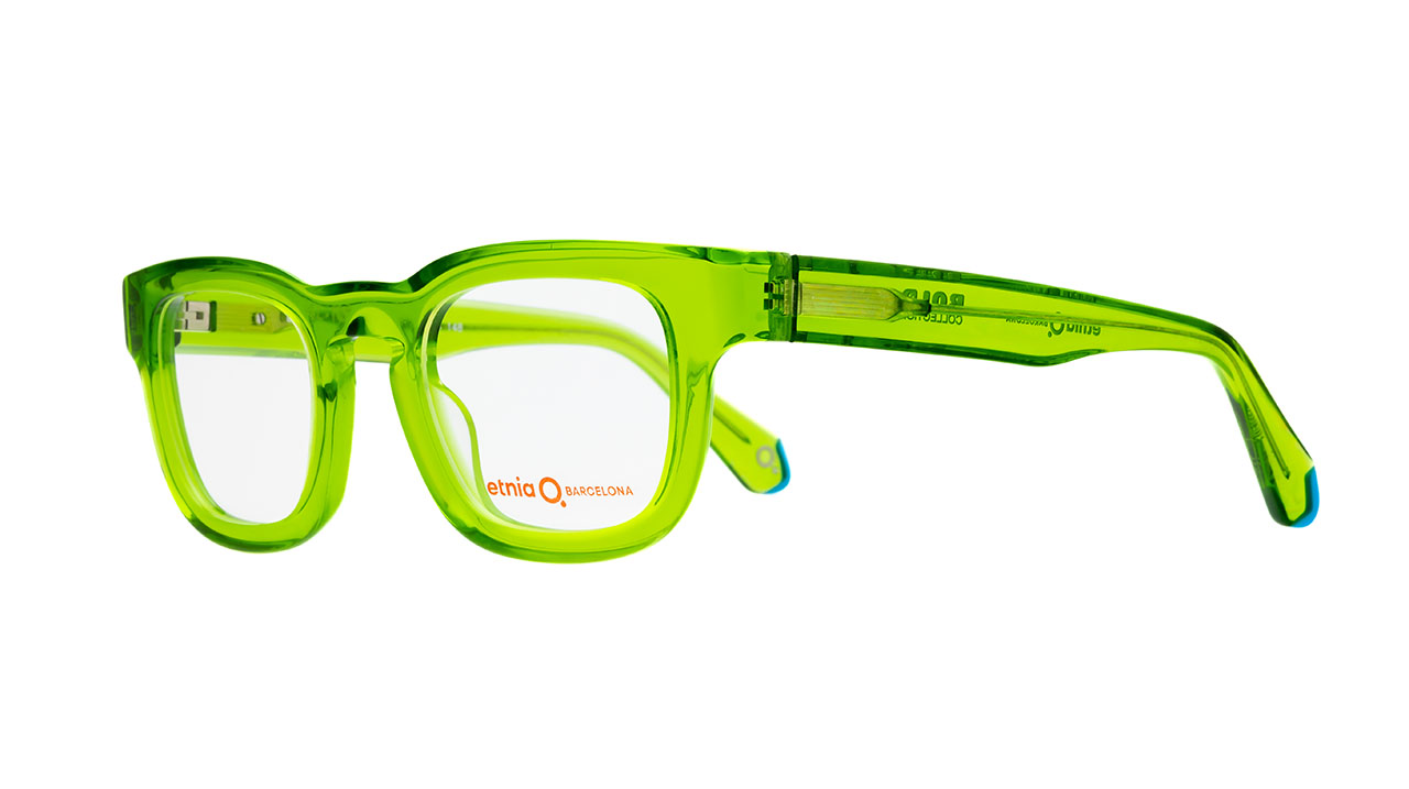 Paire de lunettes de vue Etnia-barcelona Brutal no.2 couleur vert - Côté à angle - Doyle