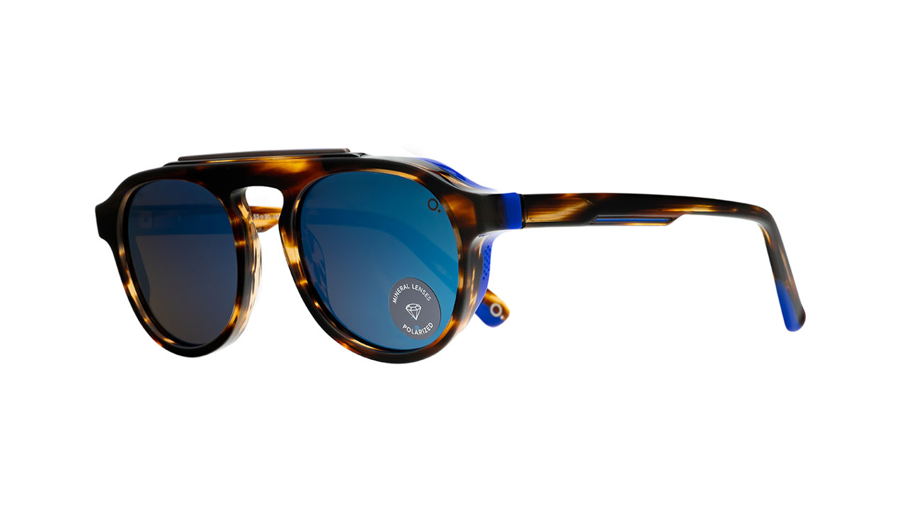 Paire de lunettes de soleil Etnia-barcelona Big sur /s couleur havane - Côté à angle - Doyle