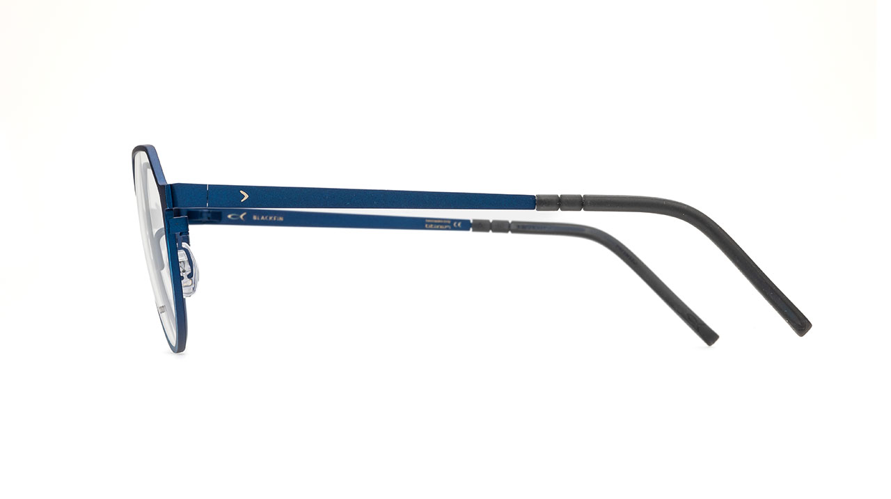 Paire de lunettes de vue Blackfin Bf967 myrtle couleur bleu - Côté droit - Doyle