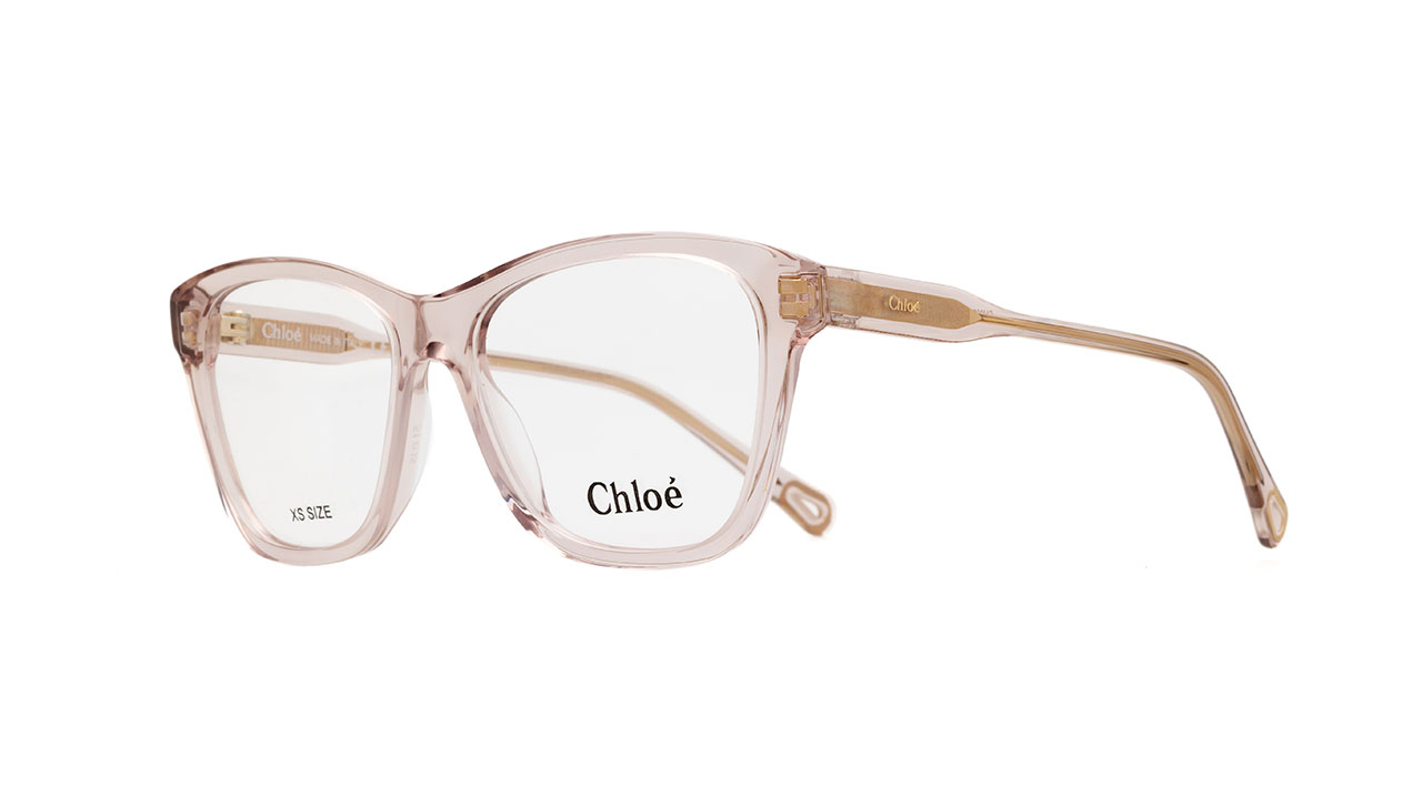 Paire de lunettes de vue Chloe Ch0084o couleur gris - Côté à angle - Doyle
