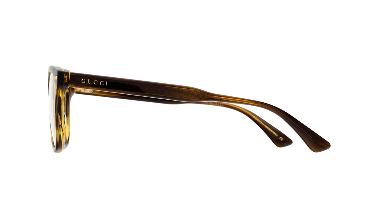 Paire de lunettes de vue Gucci Gg0184o couleur brun - Côté droit - Doyle