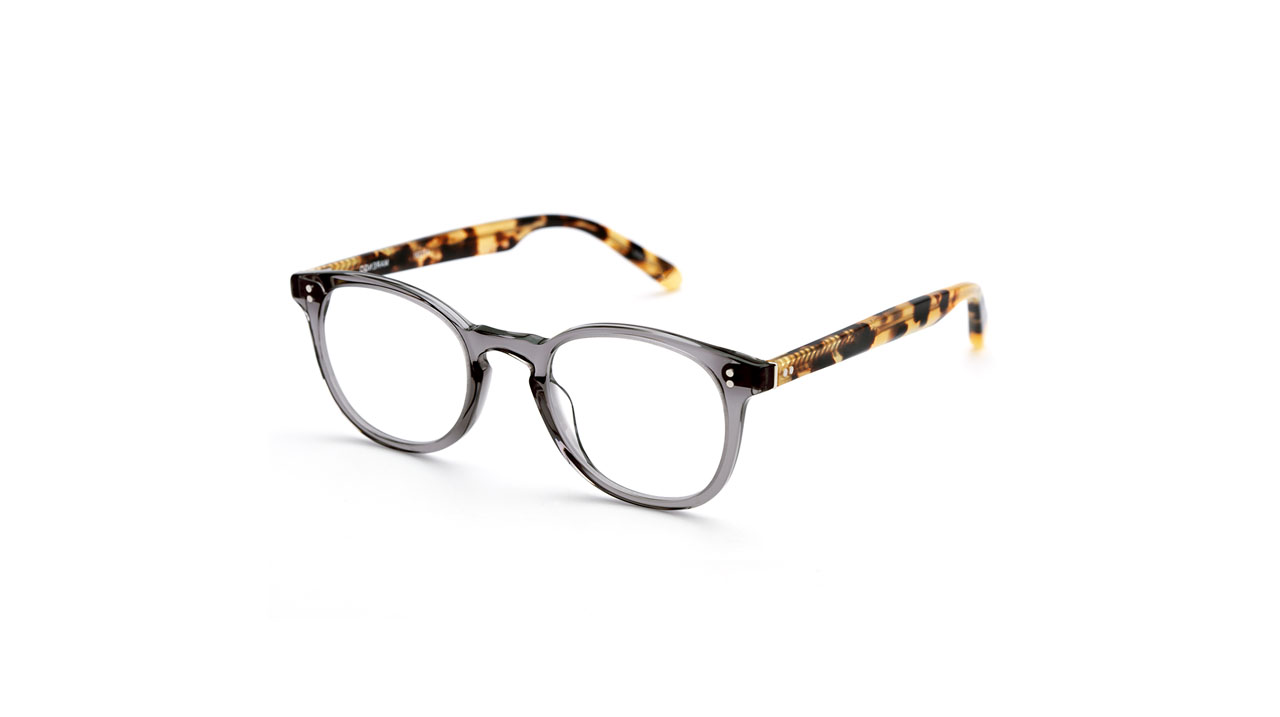 Paire de lunettes de vue Krewe Marengo couleur gris - Côté à angle - Doyle