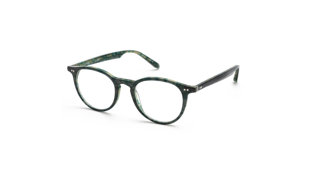 Paire de lunettes de vue Krewe Rowan couleur vert - Côté à angle - Doyle