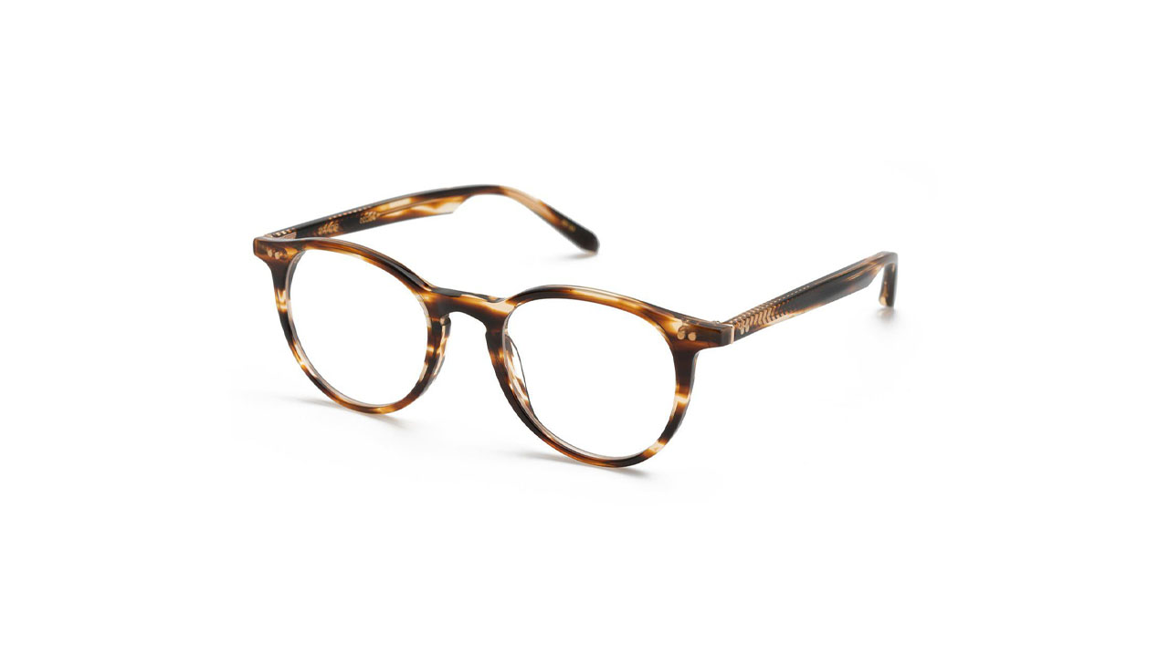 Paire de lunettes de vue Krewe Rowan couleur brun - Côté à angle - Doyle