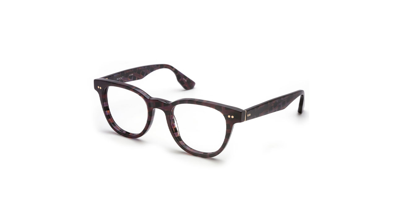 Paire de lunettes de vue Krewe Tucker couleur brun - Côté à angle - Doyle