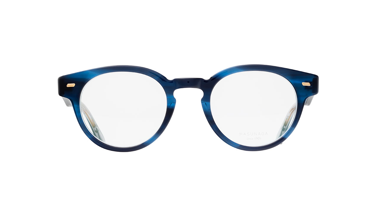 Paire de lunettes de vue Masunaga Mas064 couleur bleu - Doyle