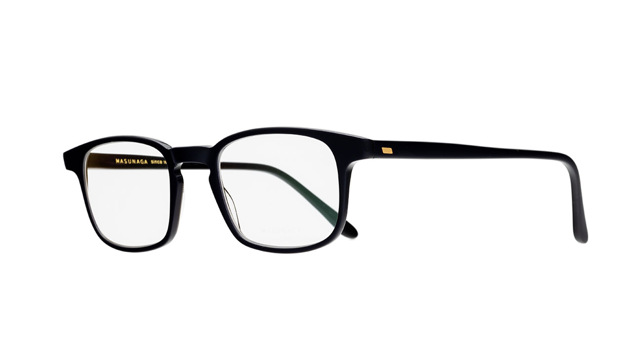 Paire de lunettes de vue Masunaga Gms13 couleur noir - Côté à angle - Doyle