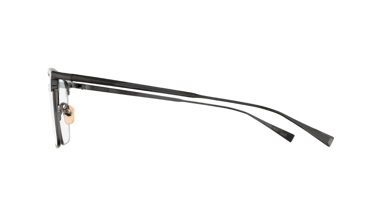 Paire de lunettes de vue Masunaga Waldorf couleur gris - Côté droit - Doyle