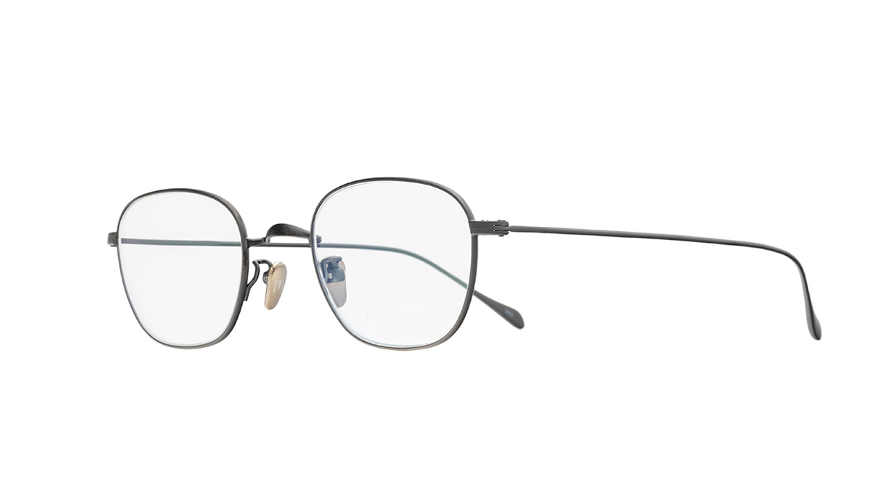 Paire de lunettes de vue Masunaga Gms199t couleur gris - Côté à angle - Doyle