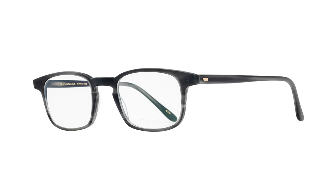 Paire de lunettes de vue Masunaga Gms13 couleur gris - Côté à angle - Doyle