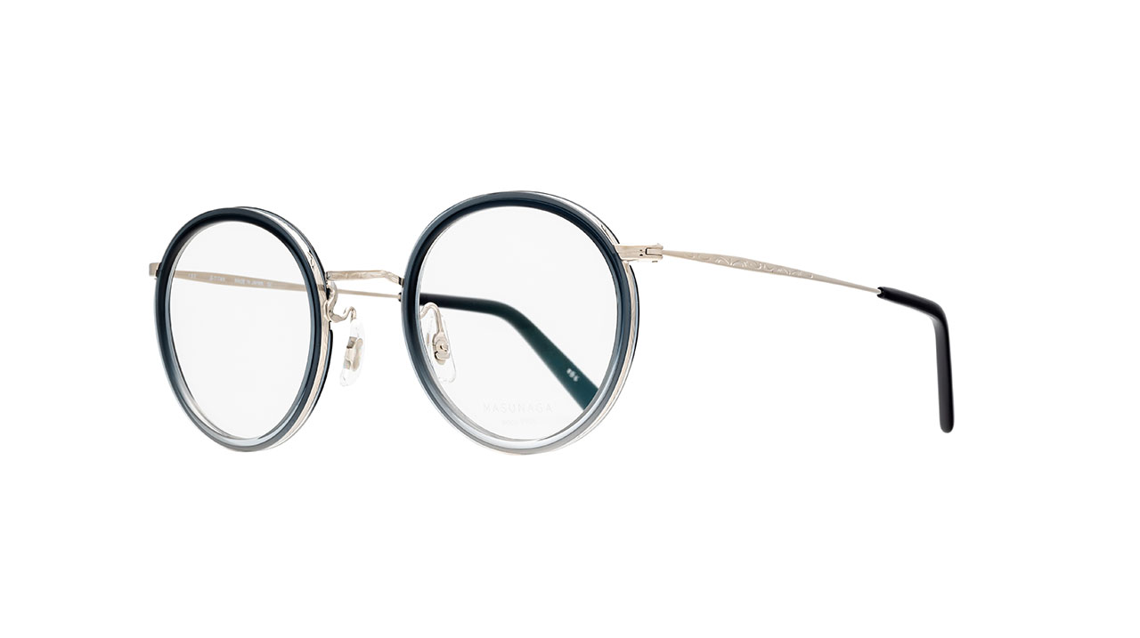 Paire de lunettes de vue Masunaga Gms804 couleur noir - Côté à angle - Doyle