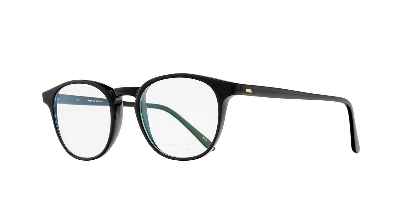 Paire de lunettes de vue Masunaga Gms07 couleur gris - Côté à angle - Doyle