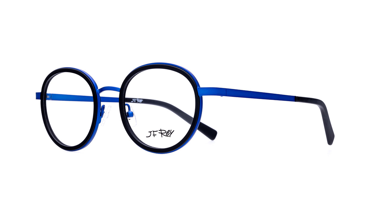 Paire de lunettes de vue Jf-rey Fun couleur marine - Côté à angle - Doyle