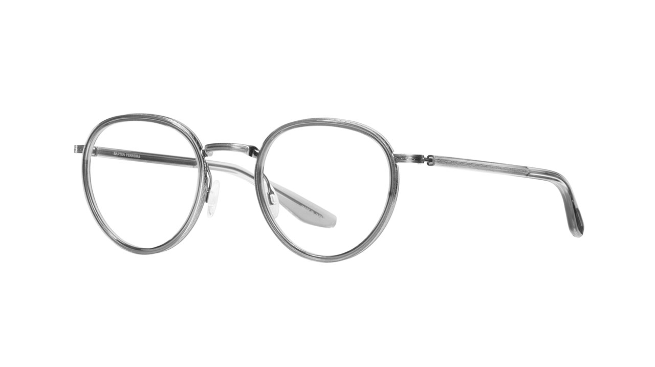 Paire de lunettes de vue Barton-perreira Echelon couleur gris - Côté à angle - Doyle