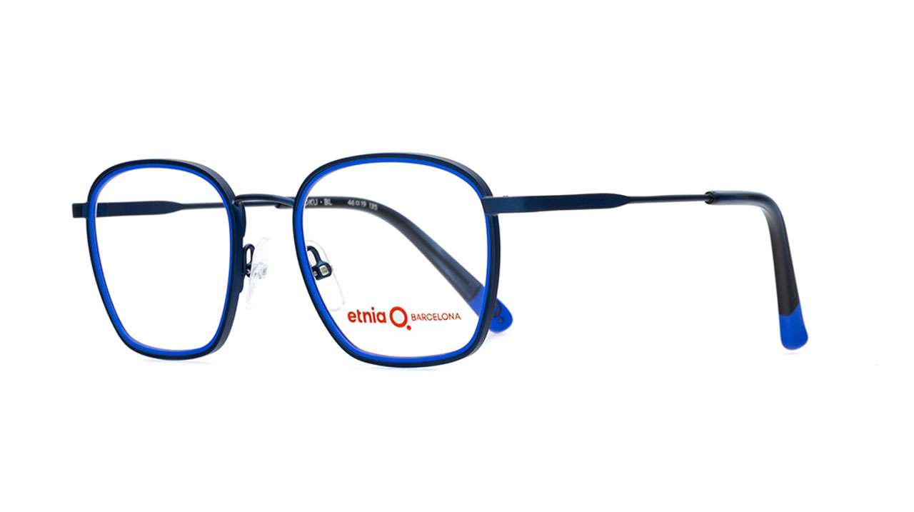 Paire de lunettes de vue Etnia-barcelona Goku couleur bleu - Côté à angle - Doyle