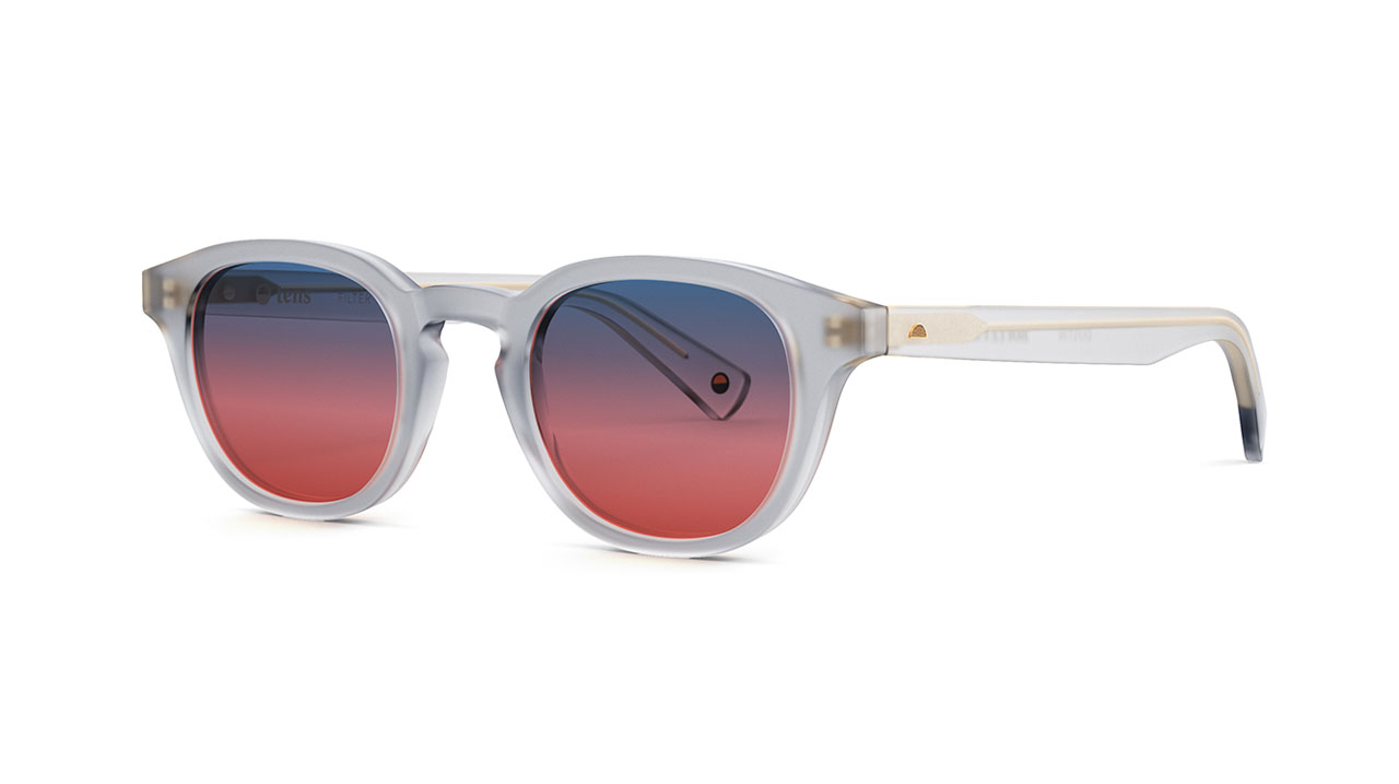 Paire de lunettes de soleil Tens Dustin boulevard /s couleur gris - Côté à angle - Doyle