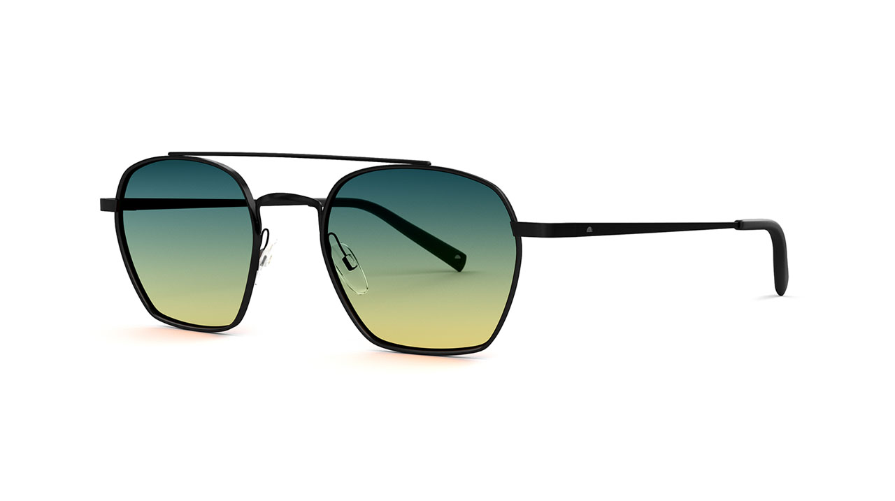 Paire de lunettes de soleil Tens Forrest tropic high /s couleur noir - Côté à angle - Doyle