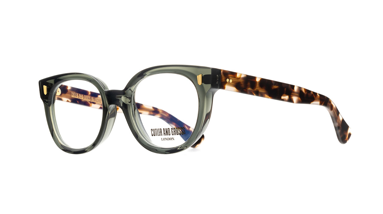 Paire de lunettes de vue Cutler-and-gross 9298 couleur noir - Côté à angle - Doyle