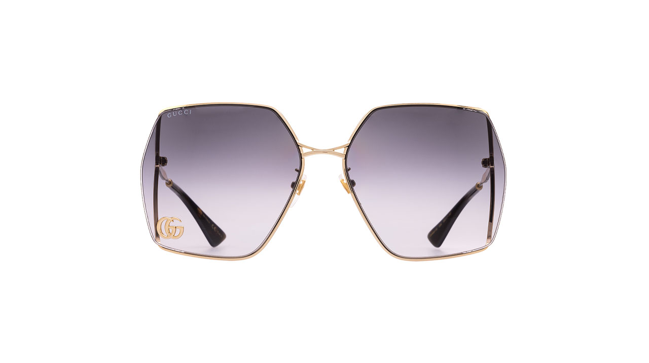 Paire de lunettes de soleil Gucci Gg0817s couleur or - Doyle
