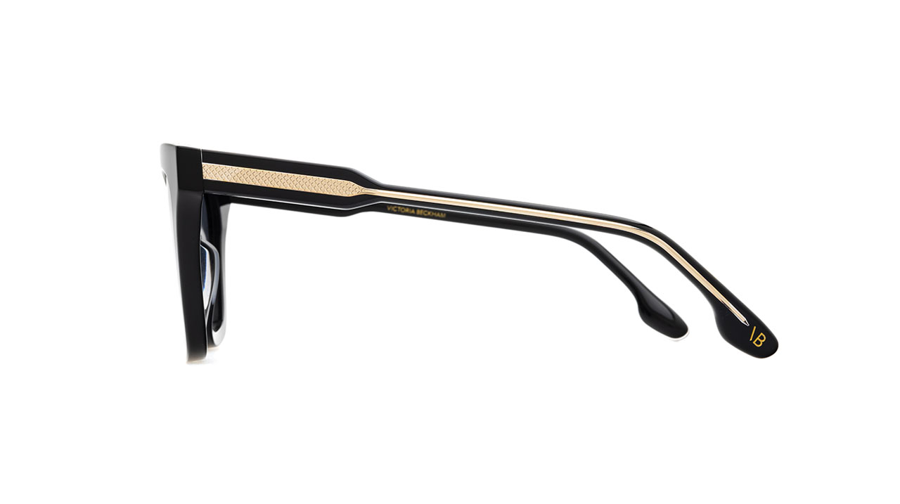 Paire de lunettes de soleil Victoria-beckham Vb630s couleur noir - Côté droit - Doyle