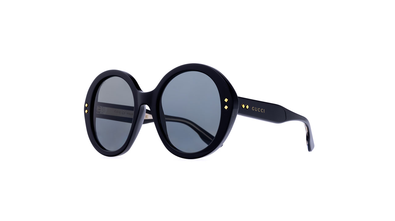 Paire de lunettes de soleil Gucci Gg1081s couleur noir - Côté à angle - Doyle