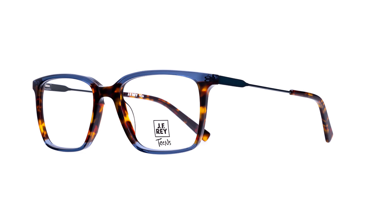 Paire de lunettes de vue Jf-rey Surf couleur bleu - Côté à angle - Doyle