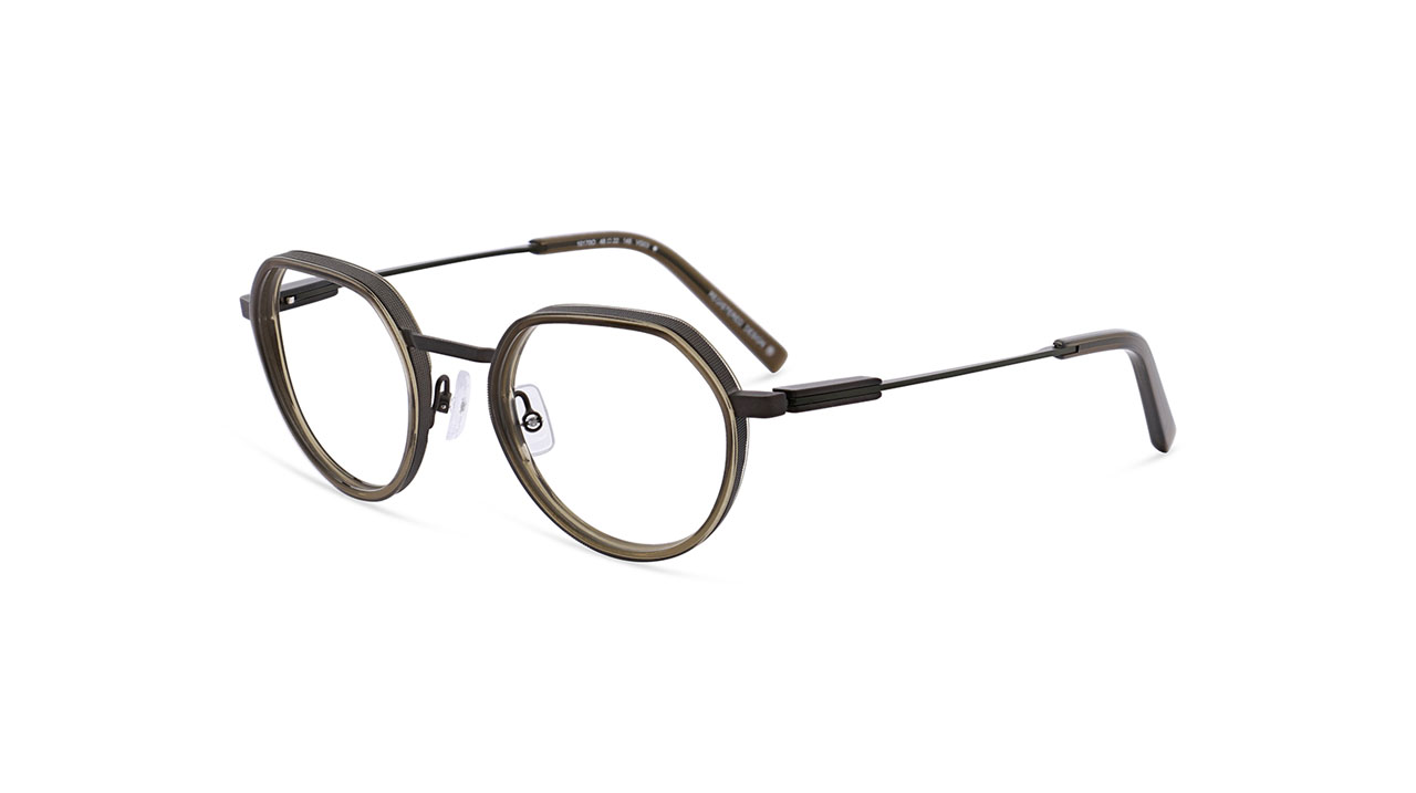 Paire de lunettes de vue Oga 10170o couleur vert - Côté à angle - Doyle