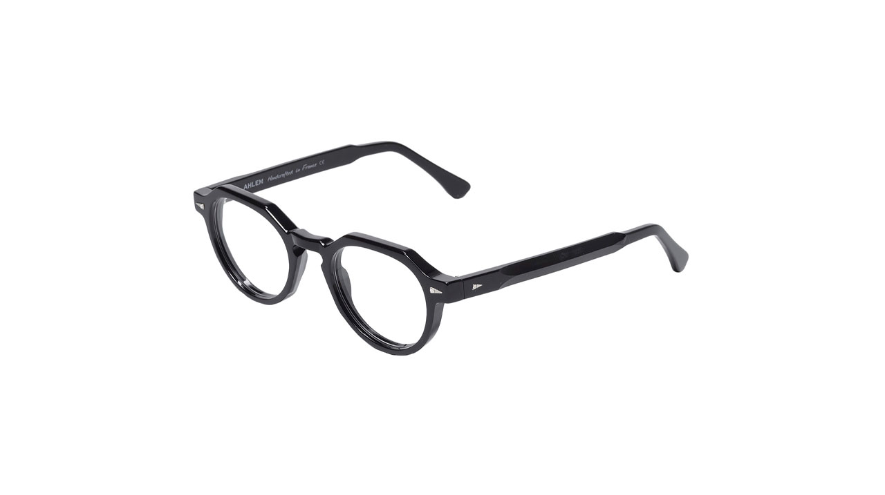 Paire de lunettes de vue Ahlem Rue bosquet couleur noir - Côté à angle - Doyle