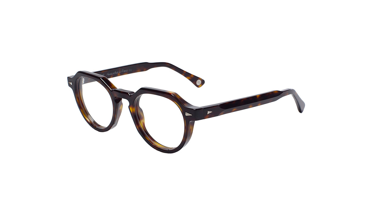 Paire de lunettes de vue Ahlem Rue bosquet couleur brun - Côté à angle - Doyle