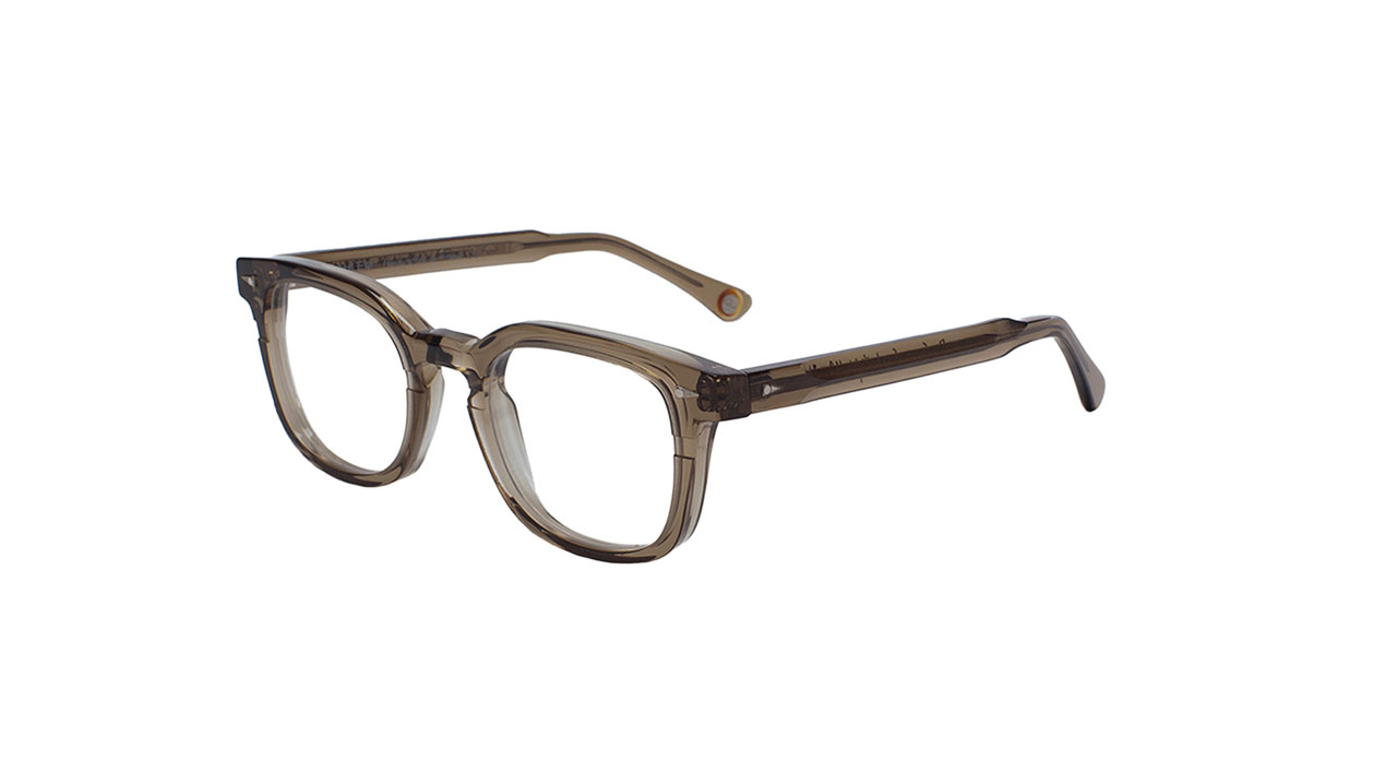 Paire de lunettes de vue Ahlem Rue servan couleur gris - Côté à angle - Doyle