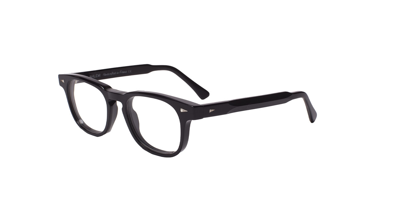 Paire de lunettes de vue Ahlem Rue de turenne couleur noir - Côté à angle - Doyle
