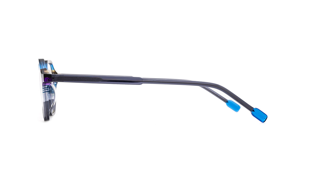 Paire de lunettes de vue Dutz Dz2280 couleur bleu - Côté droit - Doyle