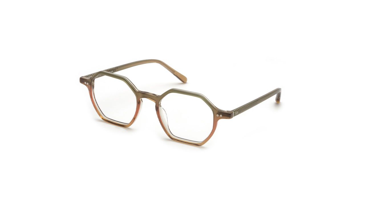 Paire de lunettes de vue Krewe Julien couleur vert - Côté à angle - Doyle