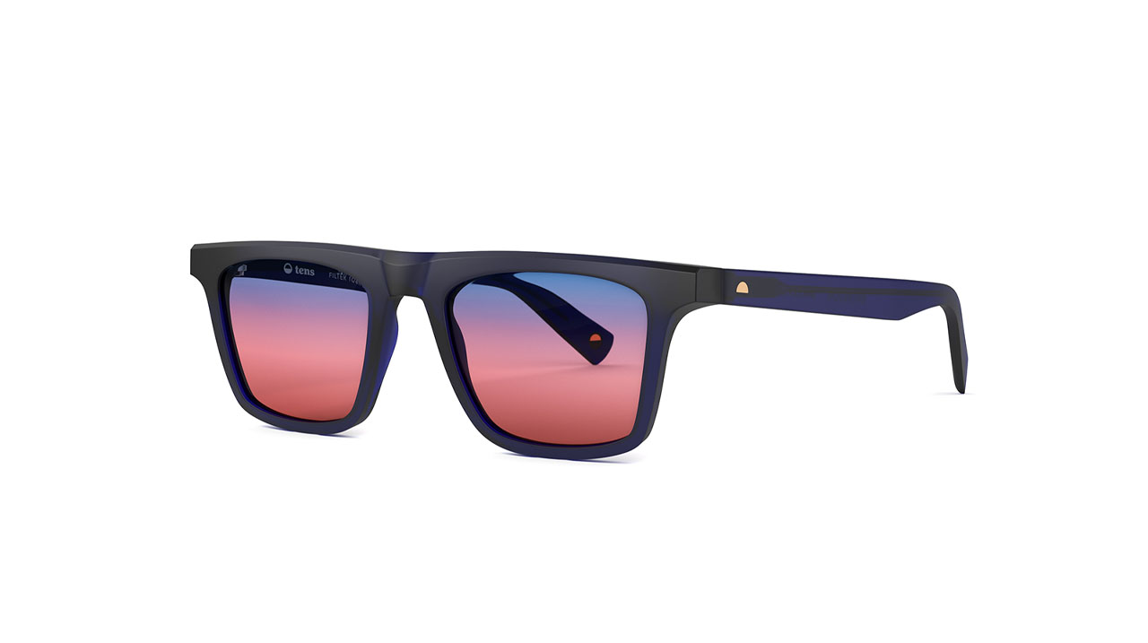 Paire de lunettes de soleil Tens Bronson boulevard /s couleur marine - Côté à angle - Doyle