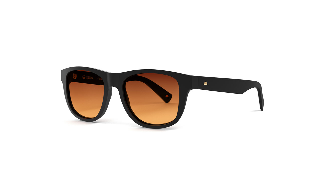 Paire de lunettes de soleil Tens Classic c original /s couleur noir - Côté à angle - Doyle