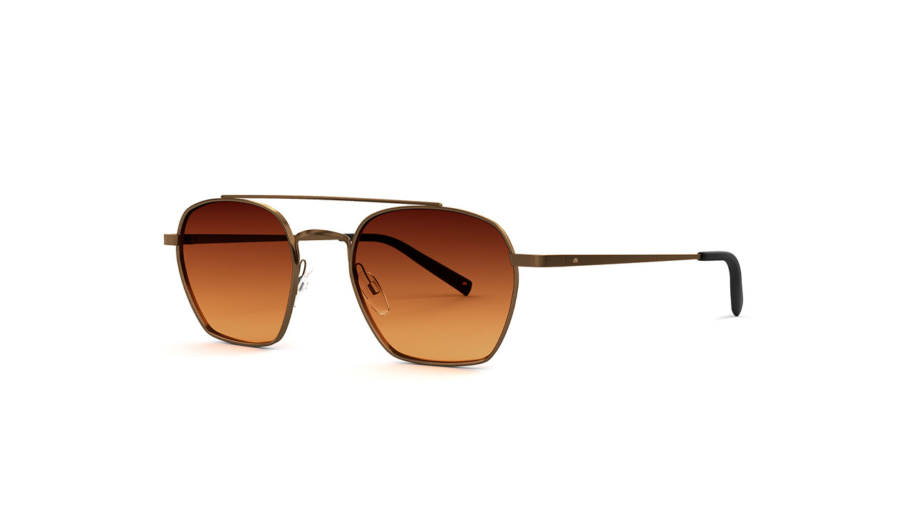 Paire de lunettes de soleil Tens Forrest original /s couleur or - Côté à angle - Doyle