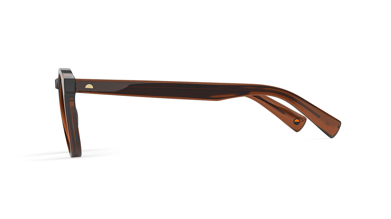 Paire de lunettes de soleil Tens Scout original /s couleur brun - Côté droit - Doyle