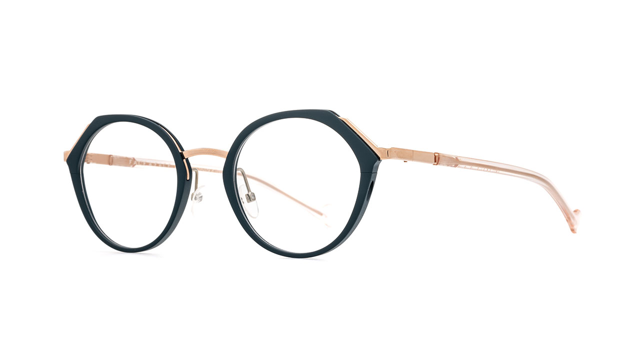Paire de lunettes de vue Face-a-face Memfis 2 couleur turquoise - Côté à angle - Doyle