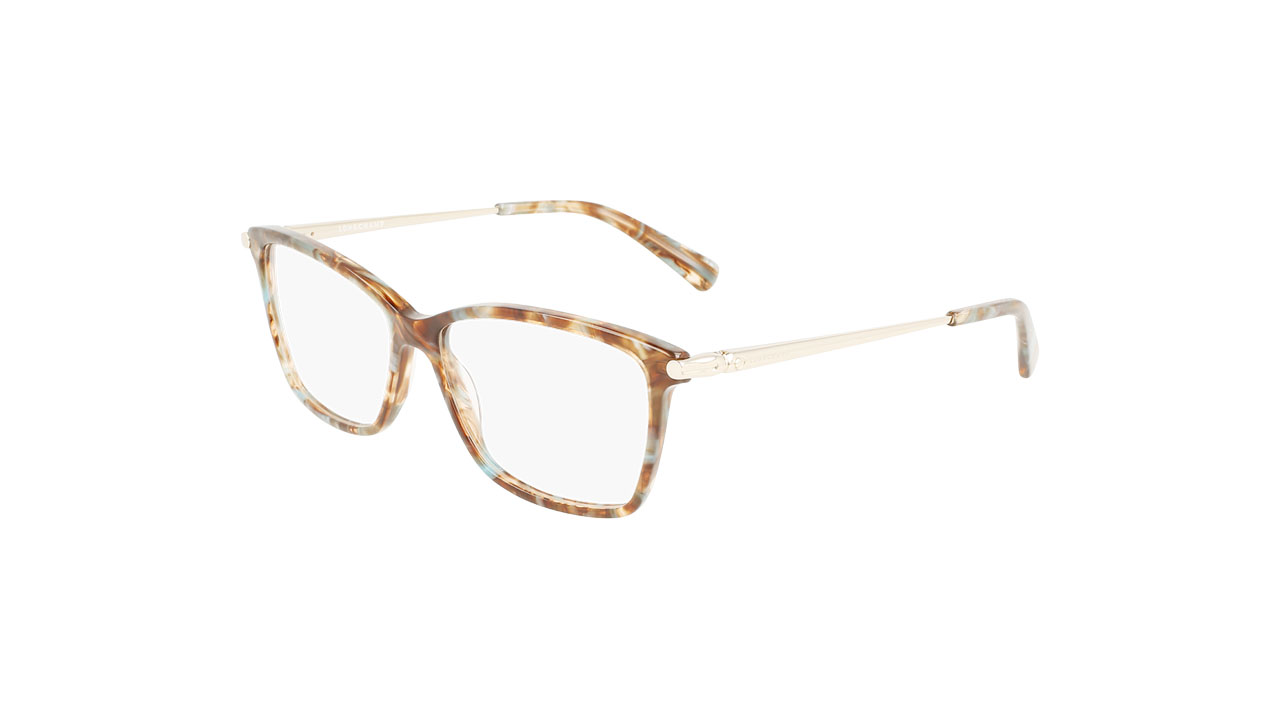 Paire de lunettes de vue Longchamp Lo2621 couleur orange - Côté à angle - Doyle