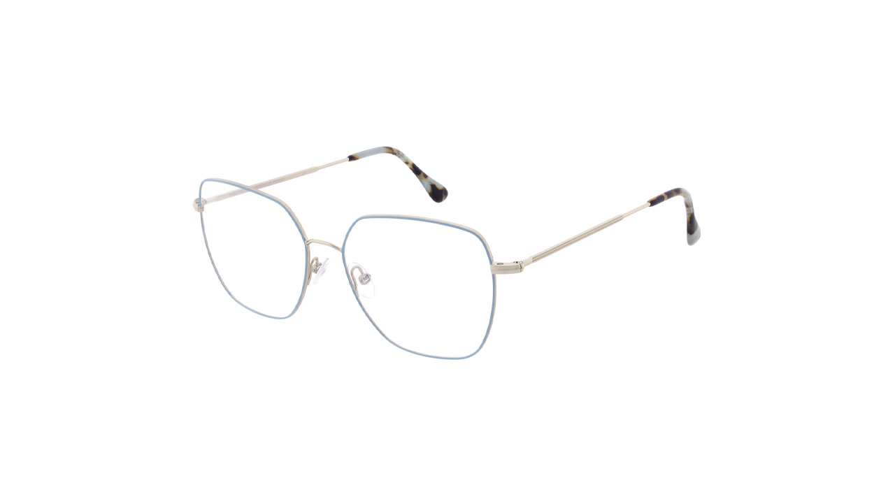 Paire de lunettes de vue Andy-wolf 4771 couleur mauve - Côté à angle - Doyle
