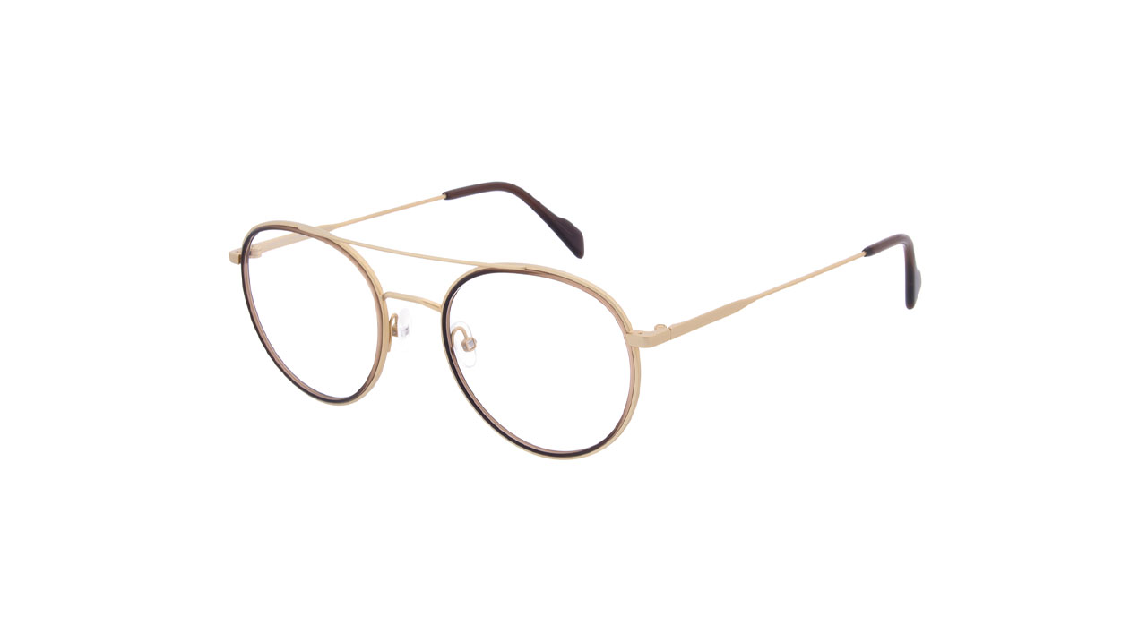 Paire de lunettes de vue Andy-wolf 4782 couleur noir - Côté à angle - Doyle