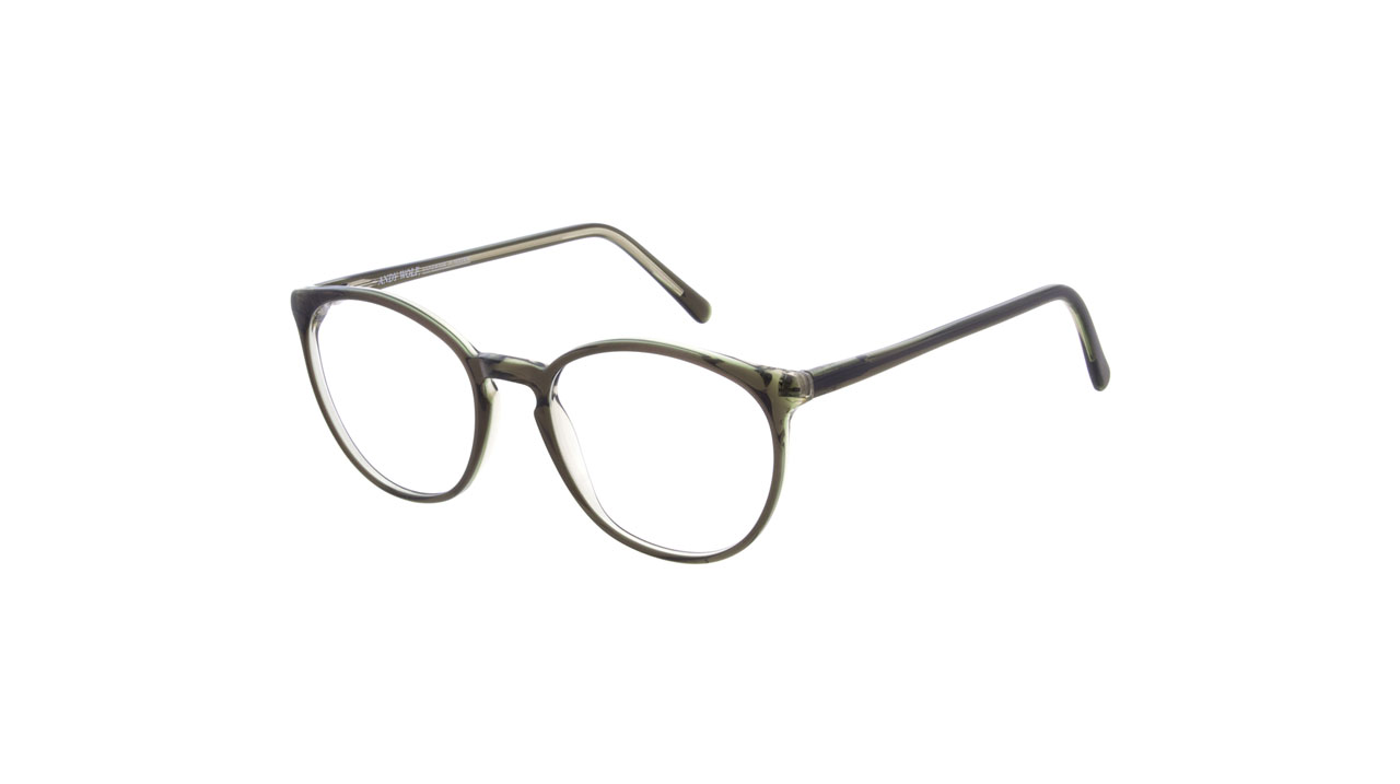 Paire de lunettes de vue Andy-wolf 5085 couleur gris - Côté à angle - Doyle