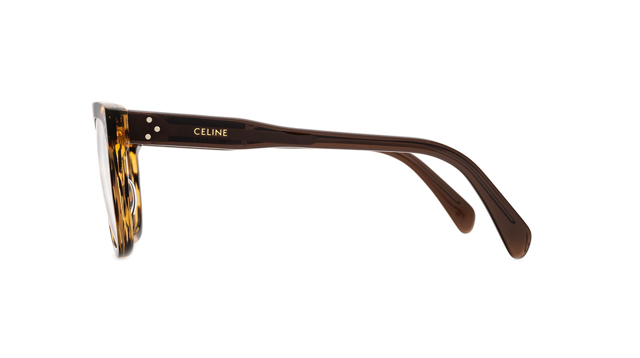 Paire de lunettes de vue Celine-paris Cl50094i couleur brun - Côté droit - Doyle